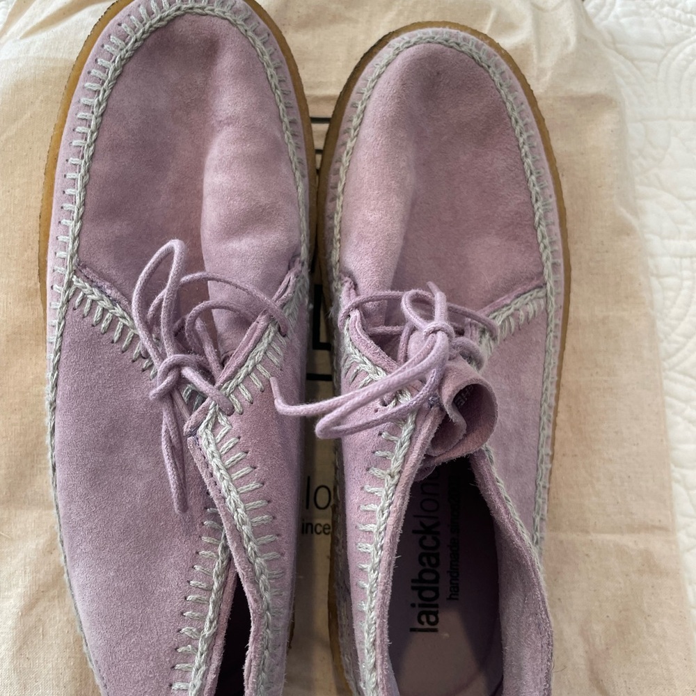Laidback London Women's Lavender Lace-Up Boots